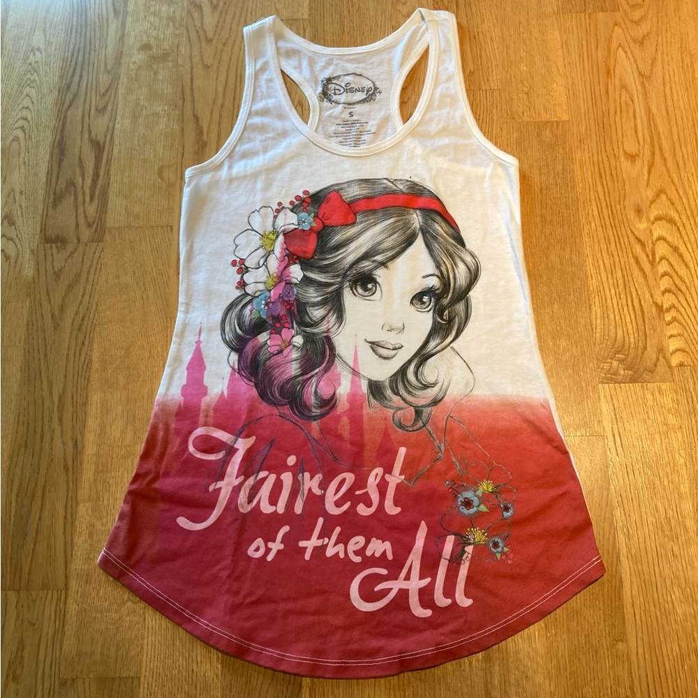 Disney Women's Snow White Red and White Tank Top Size S